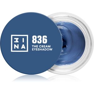 3INA The 24H Cream Eyeshadow krémové očné tiene odtieň 836 Dark blue 3 ml