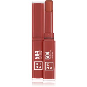 3INA The Color Lip Glow hydratačný rúž s leskom odtieň 504 - Medium, nude taupe 1,6 g