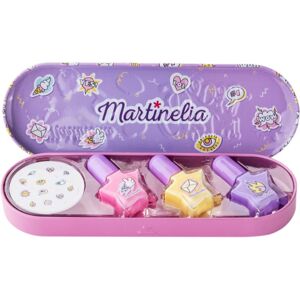 Martinelia Super Girl Nail Polish & Stickers Tin Box sada (pre deti)