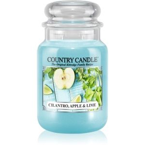 Country Candle Cilantro, Apple & Lime vonná sviečka 652 g