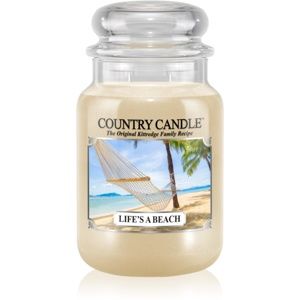 Country Candle Life's a Beach vonná sviečka 652 g