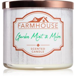 Kringle Candle Farmhouse Garden Mint & Meloun vonná sviečka 411 g