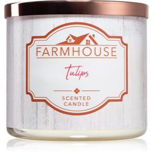 Kringle Candle Farmhouse Tulips vonná sviečka 411 g