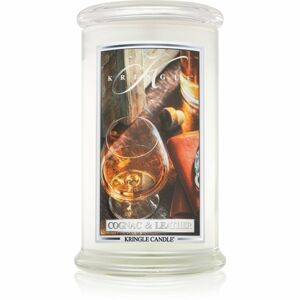 Kringle Candle Brandy & Leather vonná sviečka 624 g