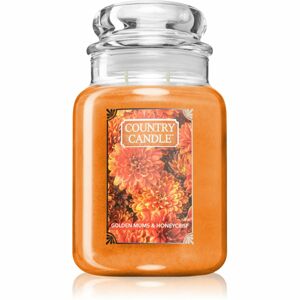 Country Candle Golden Mums & Honey Crisp vonná sviečka 680 g