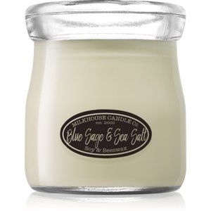 Milkhouse Candle Co. Creamery Blue Sage & Sea Salt vonná sviečka Cream Jar 142 g