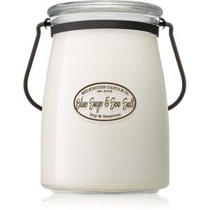 Milkhouse Candle Co. Creamery Blue Sage & Sea Salt vonná sviečka Butter Jar 624 g