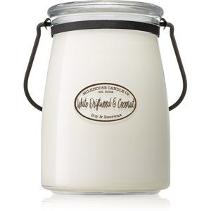 Milkhouse Candle Co. Creamery White Driftwood & Coconut vonná sviečka 624 g Butter Jar