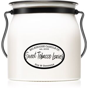 Milkhouse Candle Co. Creamery Sweet Tobacco Leaves vonná sviečka 454 g Butter Jar