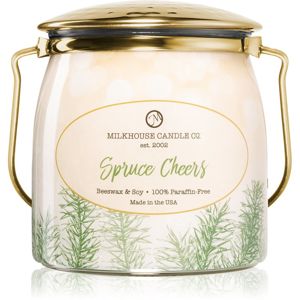 Milkhouse Candle Co. Creamery Spruce Cheers vonná sviečka Butter Jar 454 g