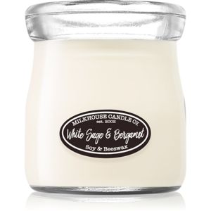 Milkhouse Candle Co. Creamery White Sage & Bergamot vonná sviečka Cream Jar 142 g
