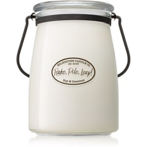 Milkhouse Candle Co. Creamery Rake, Pile, Leap! vonná sviečka Butter Jar 624 g