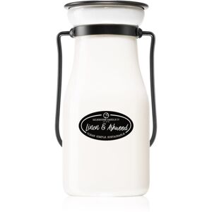 Milkhouse Candle Co. Creamery Linen & Ashwood vonná sviečka Milkbottle 227 g