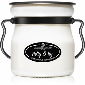 Milkhouse Candle Co. Creamery Holly & Ivy vonná sviečka Cream Jar 142 g