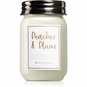 Milkhouse Candle Co. Farmhouse Peaches & Plums vonná sviečka Mason Jar 369 g