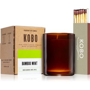 KOBO Woodblock Bamboo Mint votívna sviečka 85 g