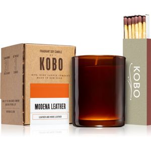 KOBO Woodblock Modena Leather votívna sviečka 85 g