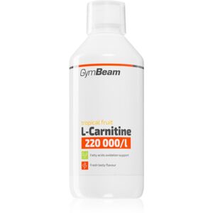 GymBeam L-Carnitine 220 000 mg/l spaľovač tukov príchuť Tropical Fruit 500 ml