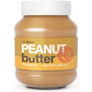 GymBeam Peanut Butter Crunchy 100 % orechový krém 340 g