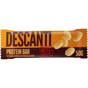 Descanti Protein Bar proteínová tyčinka príchuť Chocolate, Caramel, Peanuts 50 g