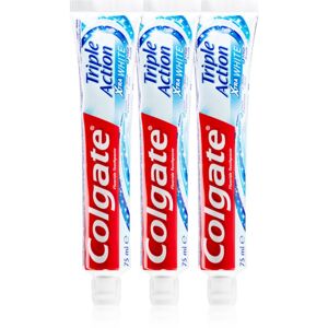 Colgate Triple Action White bieliaca zubná pasta pre ochranu pred zubným kazom a svieži dych 3 ks