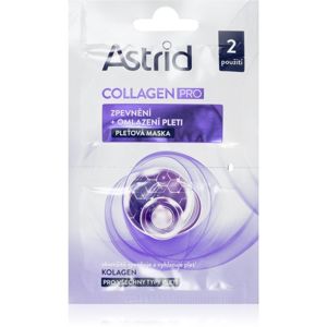 Astrid Collagen PRO spevňujúca pleťová maska s omladzujúcim účinkom 2x8 ml