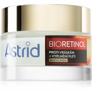 Astrid Bioretinol hydratačný nočný krém proti vráskam s kyselinou hyalurónovou a Bakuchiolem 50 ml