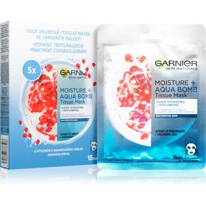 Garnier Skin Naturals Moisture+Aqua Bomb sada plátenných masiek 5 ks