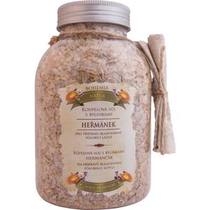 Bohemia Gifts & Cosmetics Bohemia Natur kúpeľová soľ s tromi druhmi bylín harmanček, nechtík, materina dúška 1 200 g