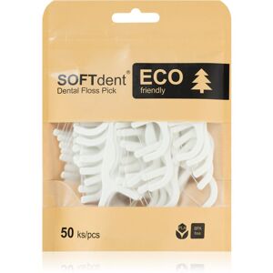 SOFTdent ECO Dental Floss Pick dentálné špáratka s niťou 50 ks