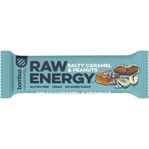 Bombus Raw Energy BIO ovocná tyčinka príchuť Salty Caramel & Peanuts 50 g
