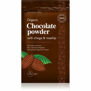 DoktorBio Organic Chocolate powder with Chaga čokoládový nápoj s čagou a šípkami 200 g