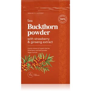 DoktorBio Sea Buckthorn powder with strawberry & ginseng extract výživový doplnok na podporu imunitného systému 90 g