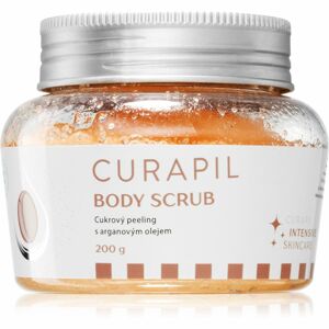 Curapil Intensive Skin Care Body Scrub cukrový telový peeling s arganovým olejom 200 g