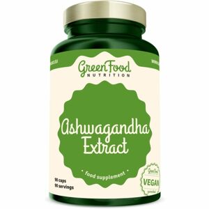 GreenFood Nutrition Ashwagandha Extract podpora správneho fungovania organizmu na podporu nálady 90 ks