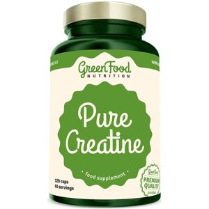 GreenFood Nutrition Pure Creatine podpora športového výkonu 120 cps