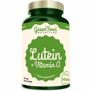 GreenFood Nutrition Lutein + Vitamin A výživový doplnok zrak a pokožka 60 ks