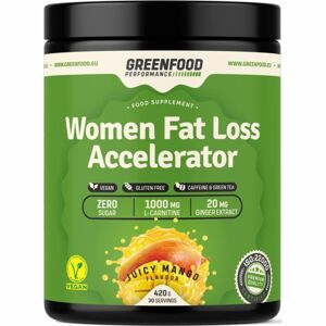 GreenFood Nutrition Performance Women Fat Loss Accelerator spaľovač tukov príchuť juicy mango 420 g