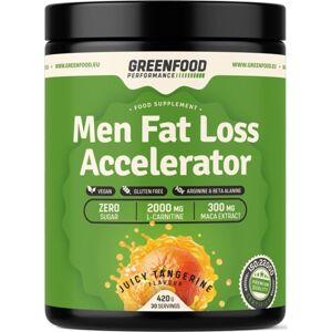 GreenFood Nutrition Performance Men Fat Loss Accelerator spaľovač tukov príchuť juicy tangerine 420 g