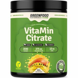 GreenFood Nutrition Performance VitaMin Citrate prášok na prípravu nápoja s vitamínmi príchuť juicy mango 300 g