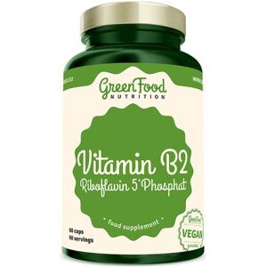 GreenFood Nutrition Vitamin B2 Riboflavin 5'Phosphat kapsuly pre zdravie zraku a pokožky 60 cps