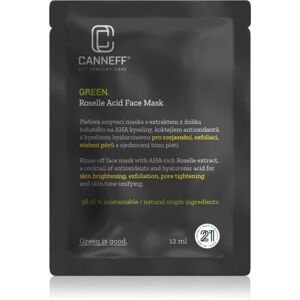 Canneff Green Roselle Acid Face Mask exfoliačná maska s AHA 12 ml