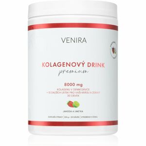 Venira Kolagénové drinky Premium doplnok stravy pre krásne vlasy, pleť a nechty príchuť Strawberry & Lime 324 g