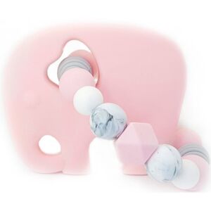 KidPro Teether Elephant Pink hryzadielko 1 ks