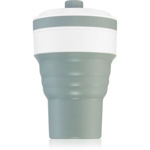 KidPro Collapsible Mug hrnček s rúrkou Grey 350 ml
