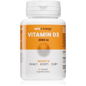 Movit Energy Vitamin D3 2000 I. U. 50mcg výživový doplnok na podporu absorpcie vápnika a pre zdravé kosti a svaly 90 ks