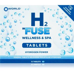 H2 InFuse 12 tabliet Wellness & Spa Molekulárny vodík® tablety do kúpeľa s regeneračným účinkom 12 tbl