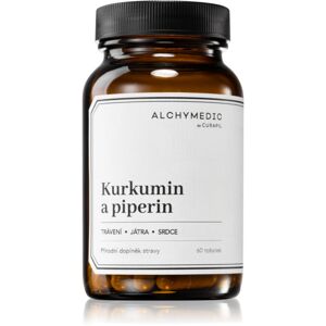 Alchymedic Kurkumin a piperin výživový doplnok na podporu trávenia 60 ks