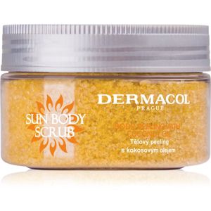 Dermacol Sun cukrový telový peeling s vôňou broskyne 200 g