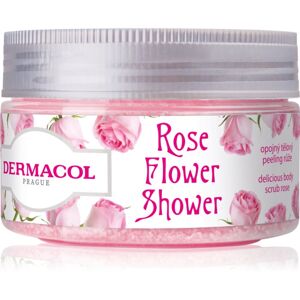 Dermacol Flower Care Rose cukrový telový peeling 200 g
